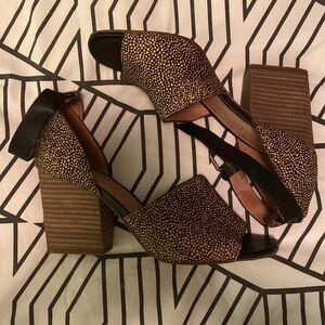 Madewell block heels, 6